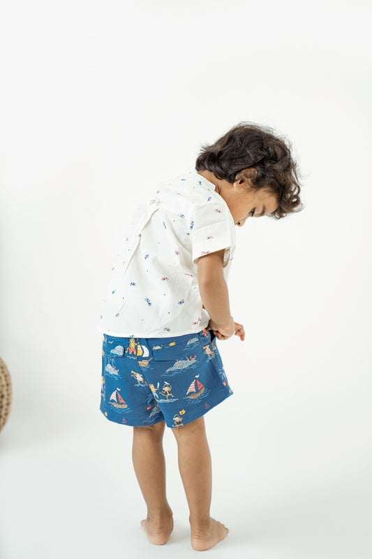 Printed boy's shorts