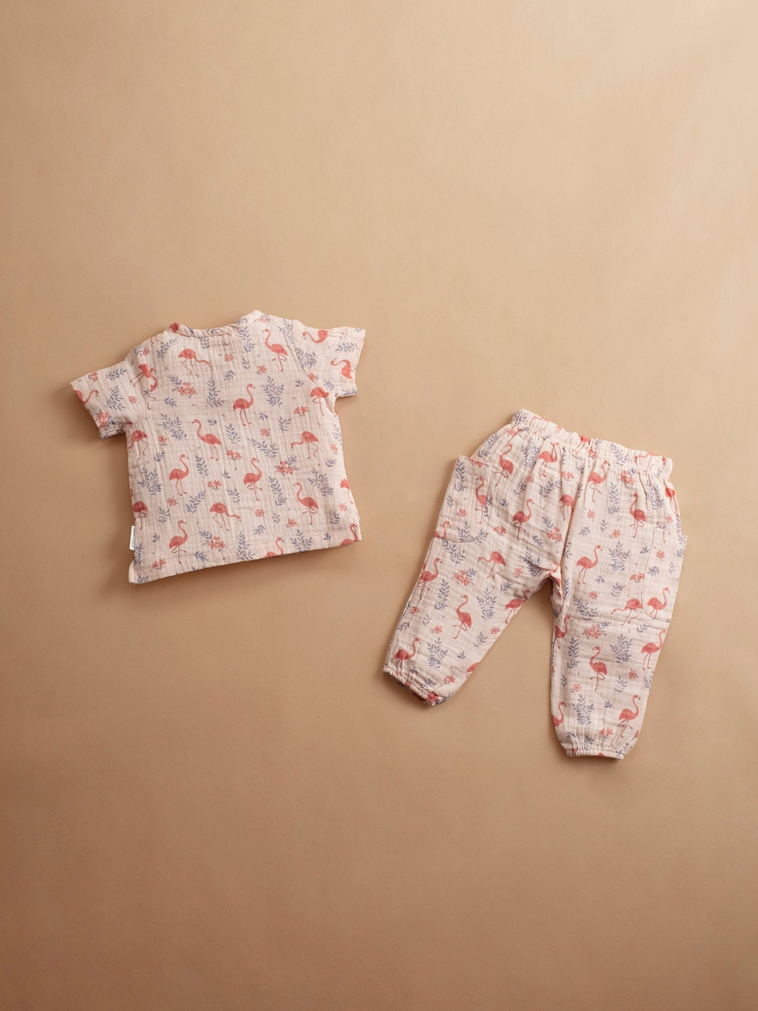 flamingos toddler playsuit