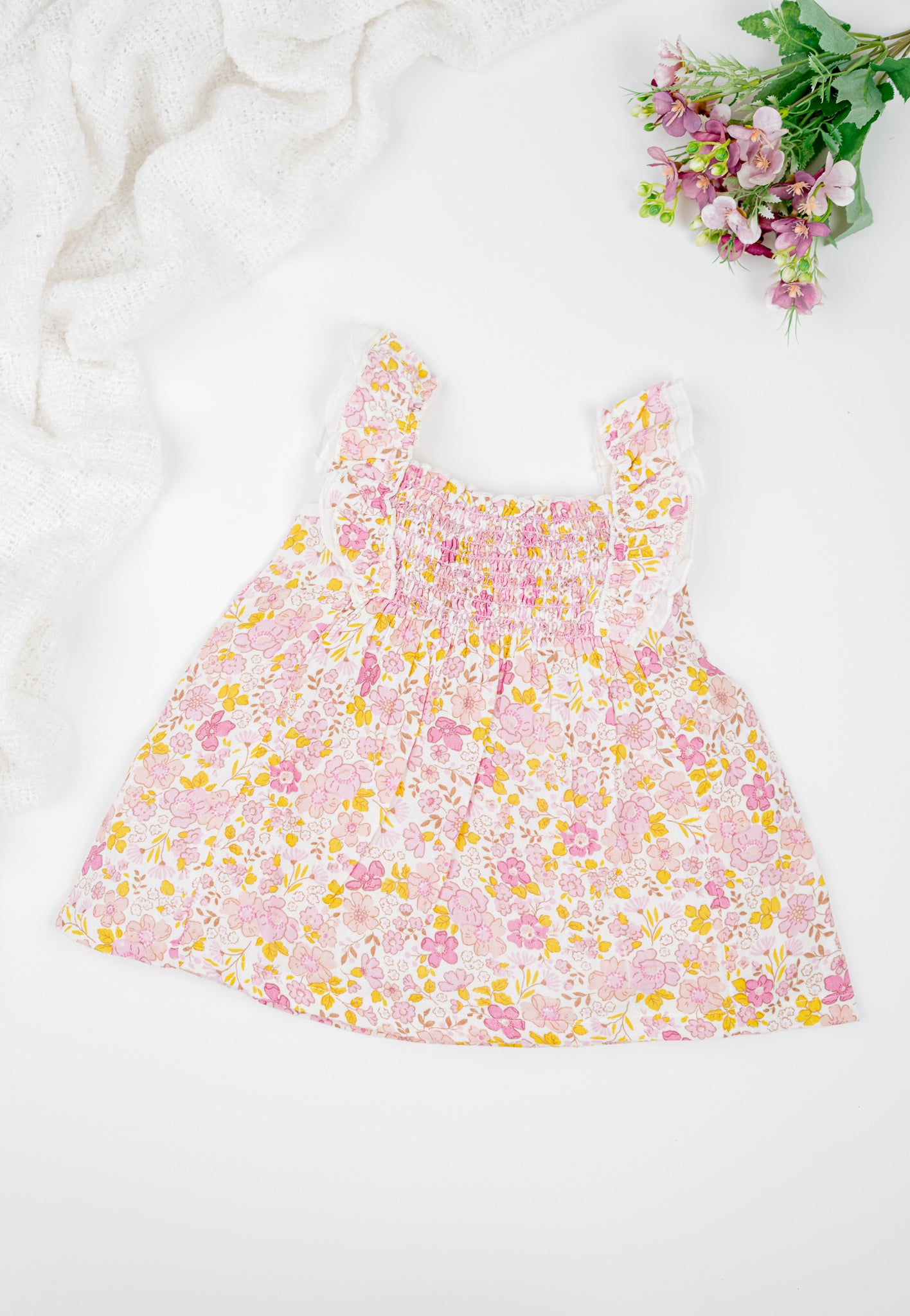 Lantana's girl's dress with bloomer set