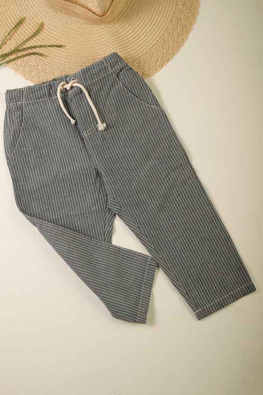 Linen blend trouser