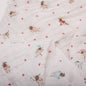 Swaddle with sheep in love print