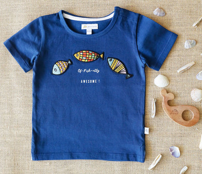 navy blue t-shirt