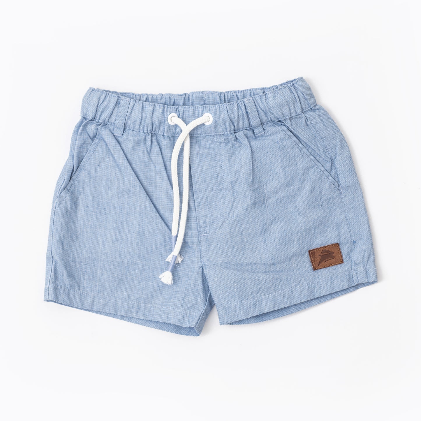 Blue melange boys shorts