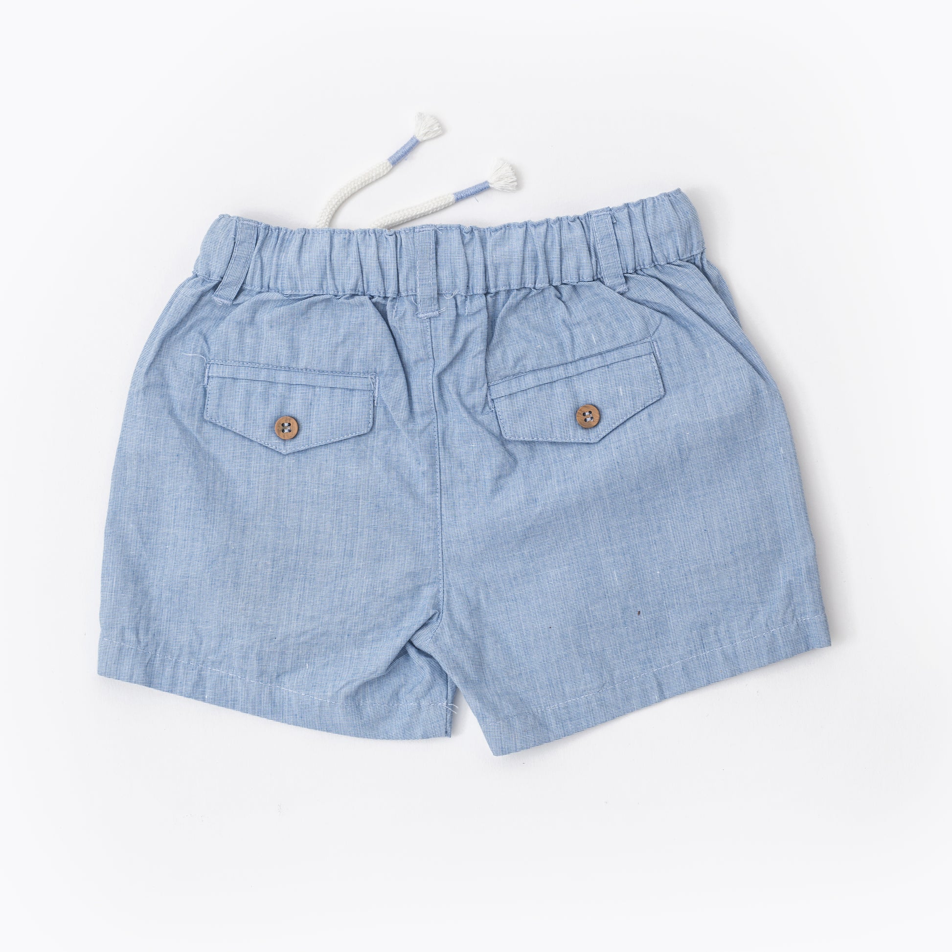 Blue melange shorts