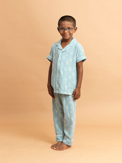 Teal sprig loungewear